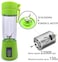 Generic Personal Usb Juicer Cup,Portable Juicer Blender,Household Fruit Mixer - Six Blades In 3D,Rechargeable Fruit Mixing Machine For Baby Travel 380Ml(Green)