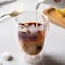 Double Walled Glass Coffee Mugs, Large Insulated Layer Coffee Cups, Clear Borosilicate Mugs, Perfect for Cappuccino, Tea, Latte, Espresso, Wine, Microwave Safe (12OZ/350ml, 4-piece set)