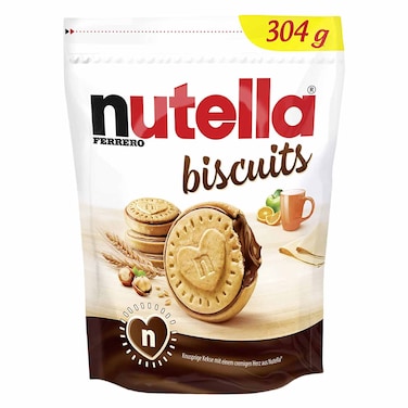 Nutella Ferrero Biscuits Filled With Spread And Cocoa 304g