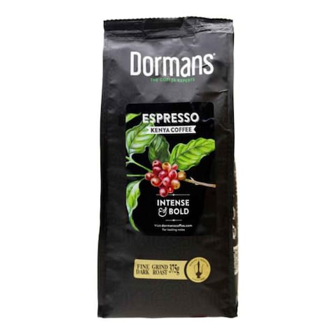 Dormans Espresso Intense And Bold Dark Roast Fine Grind Kenya Coffee 375g