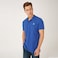 Anemoss Blue Sailboat Men's Polo Collar T-shirt, Short Sleeve Golf Tennis Tshirt, 100% Cotton, M Size, Blue