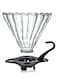 Mibru V60 Glass Dripper Made Of High Fired Ceramic Pour Over Coffee Maker Size 02 Slow Brewing Home Office Cafe Strong Flavour Brewer 1-4 Cup