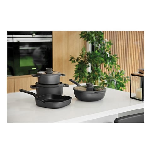 Berghoff Leo Stone+ Non-Stick Covered Wok 28cm