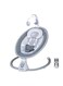 Moon 5 Point Harness Baby Swing Grey, 0-6M, Holds Upto 9Kg With Remote Control, Blue