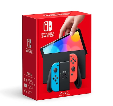 New Nintendo Switch Oled Model - Neon Red &amp; Blue Joy Con