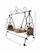 Home Decoration Hand Made Carved Decorative Swing Black/Brown 35cm