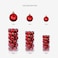 Generic-24pcs/lot 3/4/6cm Christmas Tree Decor Ball Bauble Xmas Party Hanging Ball Ornament Decorations for Home Christmas Decorations Silver 6CM
