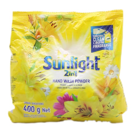 Sunlight Spring Sensations Detergent Powder 400G Yellow