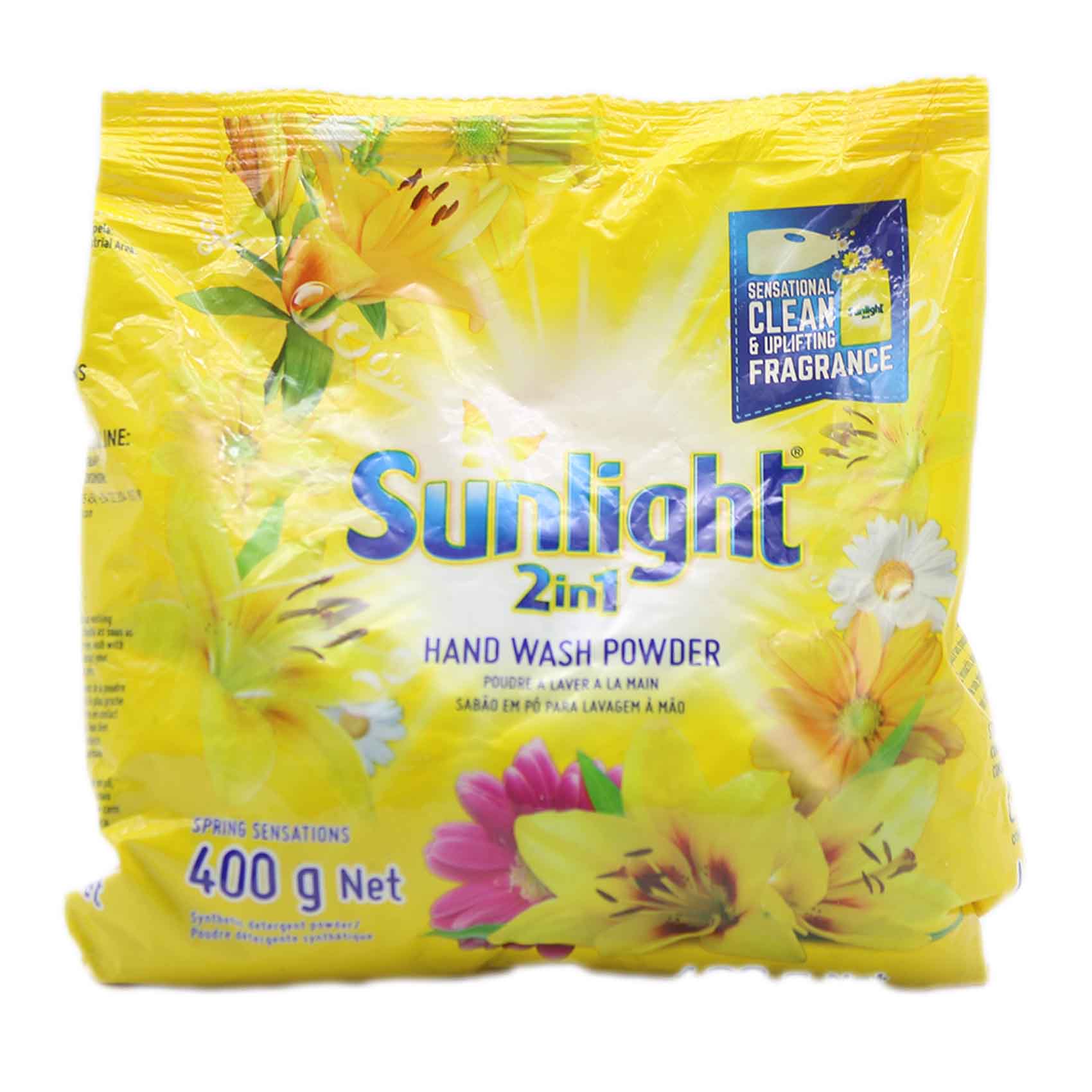 Sunlight Spring Sensations Detergent Powder 400G Yellow