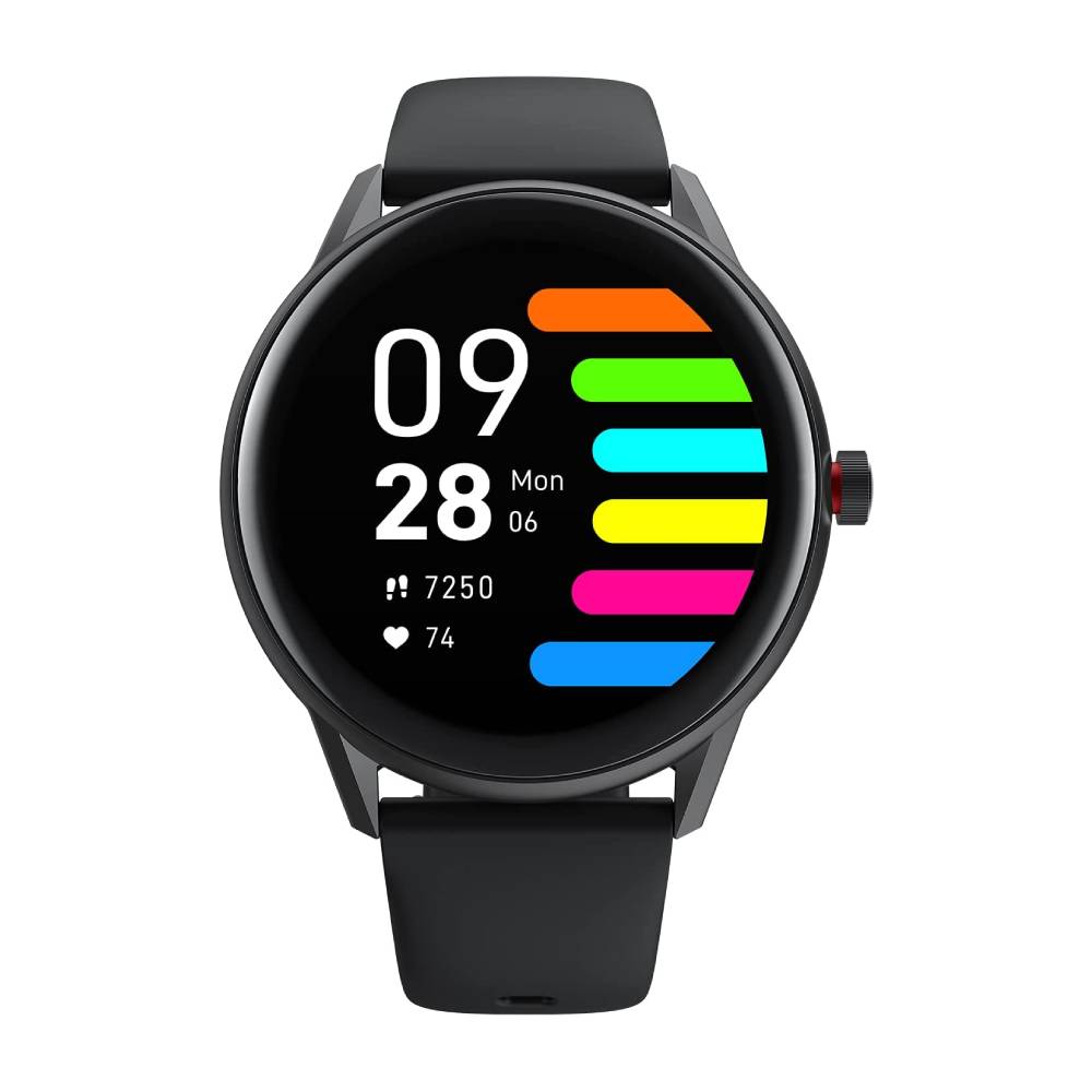 Full Touch Screen Round Smart Watch Black