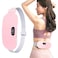 Portable Cordless Heating Pad, Electric Belt Slimming Vibration Waist Massager Shaper Weight Loss -Burning Hot Compress/Pulse/Vibrate For Women And Girl