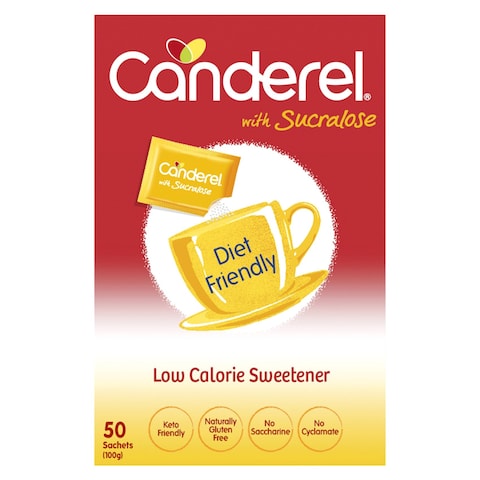 Canderel Sucralose Low-Calorie Sweetener 50 Sachets