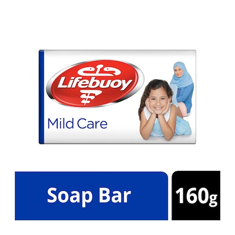 Lifebuoy Mild Care Bar Soap White 160g