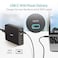 Anker USB C Wall Charger, Premium 5-Port 60W USB Wall Charger Powerport+ 5 USB-C With Power Delivery For Apple Macbook And Poweriq For iPhone, Ipad, Samsung And More