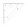Maped Graphic Triangle 45 Degrees Ruler