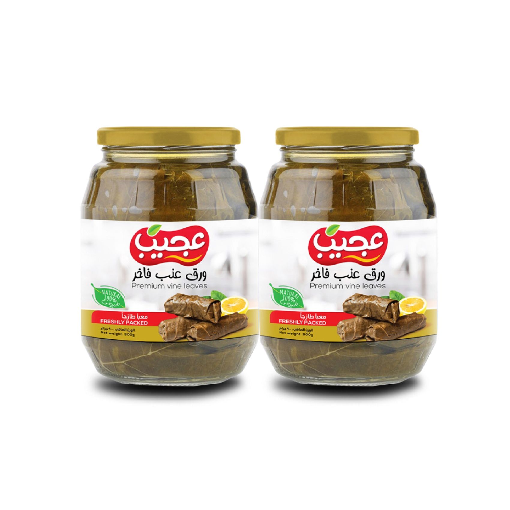 Buy Ajeeb Premium Vine Leaves 900g Pack of 2 Online | Carrefour UAE