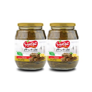 Buy Ajeeb Premium Vine Leaves 900g Pack of 2 Online | Carrefour UAE