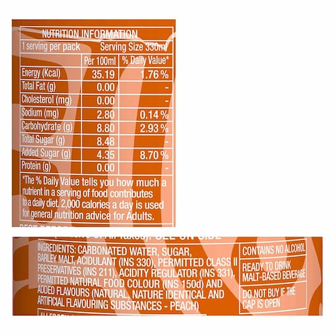 Coolberg Nonalcoholc Peach Drink 330Ml