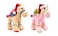 Bundle items - Beige camel with santa hat +  Pink camel with santa hat 18cm.
