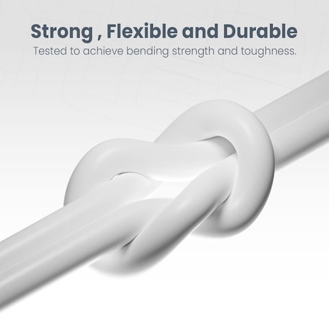 Moxedo Lite USB to USB-C Fast Charging Cable 1M Compatible for Samsung Galaxy S21, Note 20, M12, M52, A13, A23, A53, MacBook Pro, Nintendo Switch, Huawei, PS5, etc. (White)