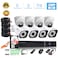 XBW - 8Channel CCTV Security Kit 1080P/2.0MP 1920X1080 Camera 8CH Surveillance DVR kit with 1TB Hard Disk and 4pcs 2.0MP Metal Outdoor Bullet Camera 4PCS Indoor Dome Camera Alarm System&amp;P2P Home Security