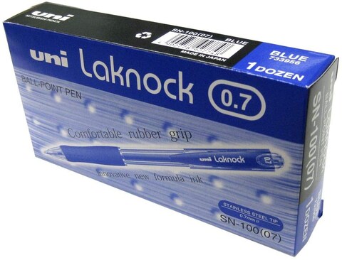 Generic Uniball Laknock Ball Pen 0.7 Blue Pack Of 12 Pcs