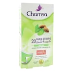 Buy CHAMSA 20 WAX STRIPS DRY SKIN WITH GINKO BILOBA  ALMOND OIL in Kuwait