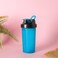 Royalford 700ml Protein Shaker Bottle- Rf11957 Premium-Quality Plastic Ware For Making Protein Drinks, Designed With Blending Ball For Lump-Free Smooth Shakes Leak-Proof And Suitable For Indoor Blue