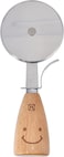 Royalford Pizza Cutter - Pizza Slicer Wheel - Wooden Handle With Stainless Steel Blade, Multipurpose Pizza Wheel Cutter