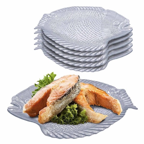 Pasabahce Marine Crystal Clear Glass Fish Plate