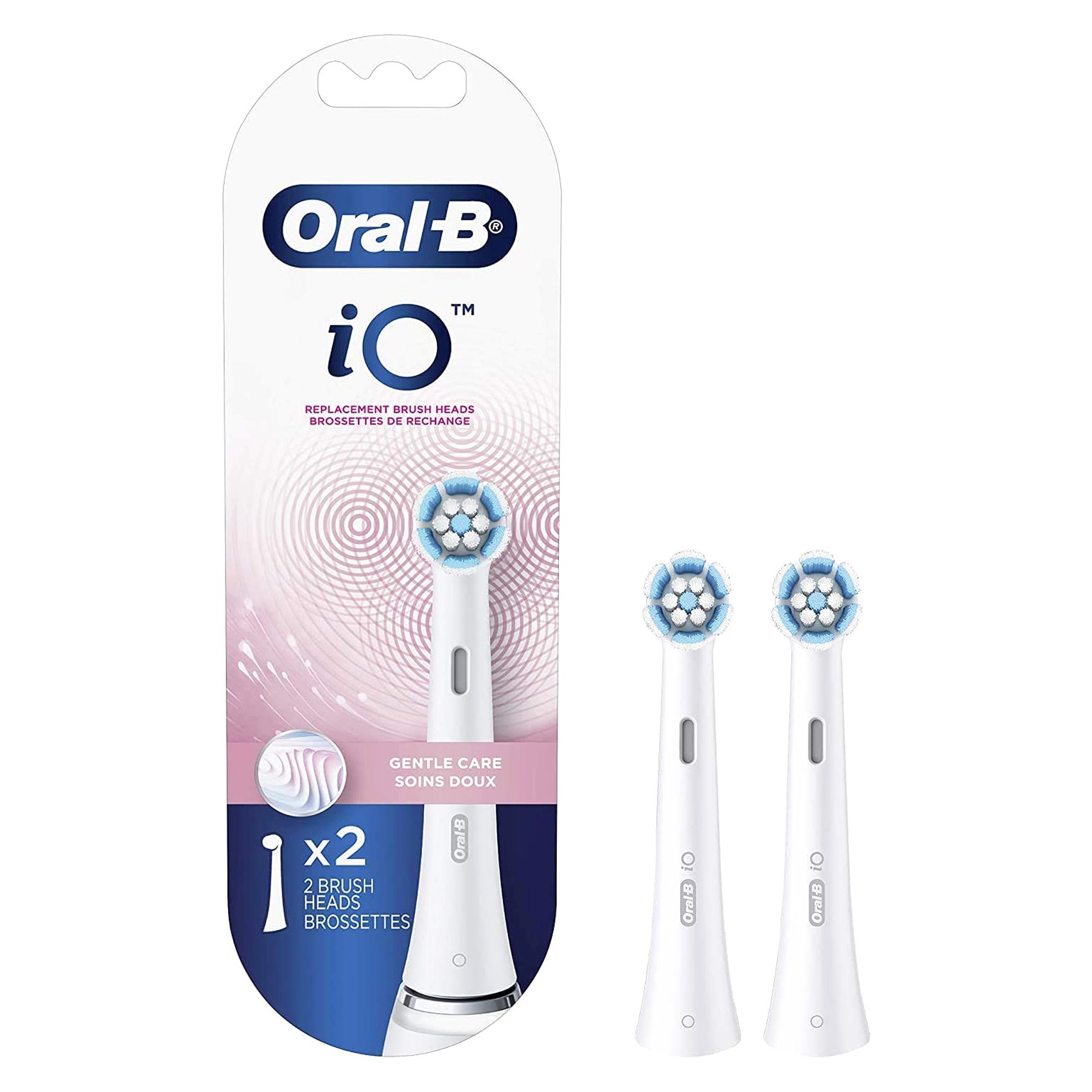 Oral-B iO Series Gentle Care Replacement Brush Heads RBSW2 White 2 PCS