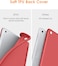 Ntech New iPad Case 9.7 Inch 2018/2017, Smart Case With Soft TPU Back Cover For Apple iPad 5Th / 6Th Generation [Ultra Slim Lightweight] [Auto Sleep/Wake] - Red