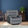 In House Velvet Rocking Recliner Chair - Grey - Nice 02