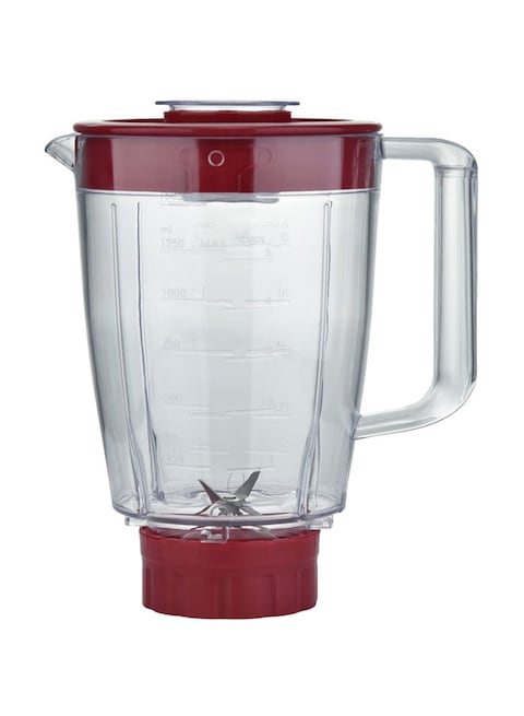 Sonashi 2 In 1 Countertop Blender With Unbreakable Jar &amp; Grinder 1.25 L 350 W SB-144N Red