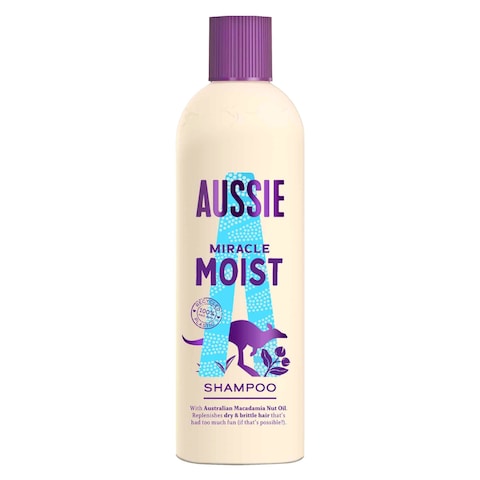 Aussie Miracle Moist Shampoo for Dry Really Thirsty Hair 300ml