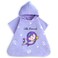 Milk&amp;Moo Little Mermaid Kids Poncho, %100 Cotton, Hooded Beach Towels for Kids, Open Sided, Ultra Soft and Absorbent, Fun Mermaid Embroidery, One Size, 22,5x24 inch (57x61 cm), Purple