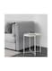Zenhome Round Steel Table, White, 45X53X45cm