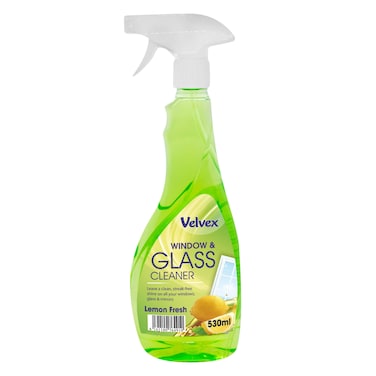 Velvex Lemon Fresh Window And Glass Cleaner 530ml