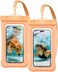 Spigen Aqua Shield Floating Universal Waterproof Phone Underwater Case Cover, 2 Pack, IPX8 Pouch A610 Compatible With iPhone, Samsung Galaxy And Smartphone Upto 6.9 Inches - Apricot