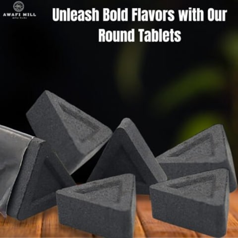 AWAFI MILL Opoponax Resin Incense  Triangle Charcoal Tablet - (100 gram With 20 Charcoal Piece)
