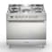 Bompani 90x60 Electric Cooker With 5 Hot Plates, Oven &amp; Grill-DIVA90EE5EIX Silver