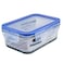Mondex Glass Food Container With Clips Clear/Blue 350ml+700ml 2 PCS
