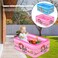 ULTIMAX Rectangular Inflatable Pool Three Ring Inflatable Paddling Pool Indoor &amp; Outdoor For Kids And Adults-Multicolor (305cm)