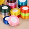 Generic-25 Yards/Roll 25mm Width Silk Satin Ribbon DIY Wedding Party Decoration Bow Crafts Invitation Card Gift Wrapping Christmas Ribbons