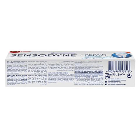 Sensodyne Daily Repair Powered By Novamin Repair &amp; Protect 75ml