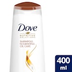 Buy DOVE Shampoo, for frizzy and dry hair, Nourishing Oil Care, nourishing care for up to 100% smoother* hair, 400ml in Saudi Arabia