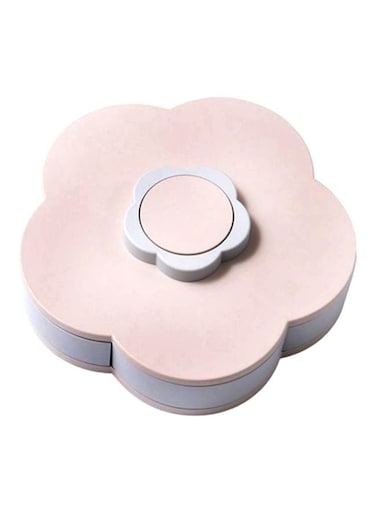 Generic Flower Petal Candy Storage Box Pink/White