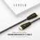 Levelo Zinc-Alloy Shell 8K60Hz HDMI Cable V2.1 Compatible W/LCD, PC/Laptop, Projector, Gaming Console etc, 8K@60Hz, 4K@120Hz, 10K Resolution, High Speed HDMI Cable Ethernet - Black (2m)