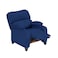 In House Velvet Classic Recliner Chair - Dark Blue - NZ71