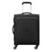 Delsey U-Lite Classic 3 4 Wheel Soft Case Luggage Trolley Bag 55cm Black